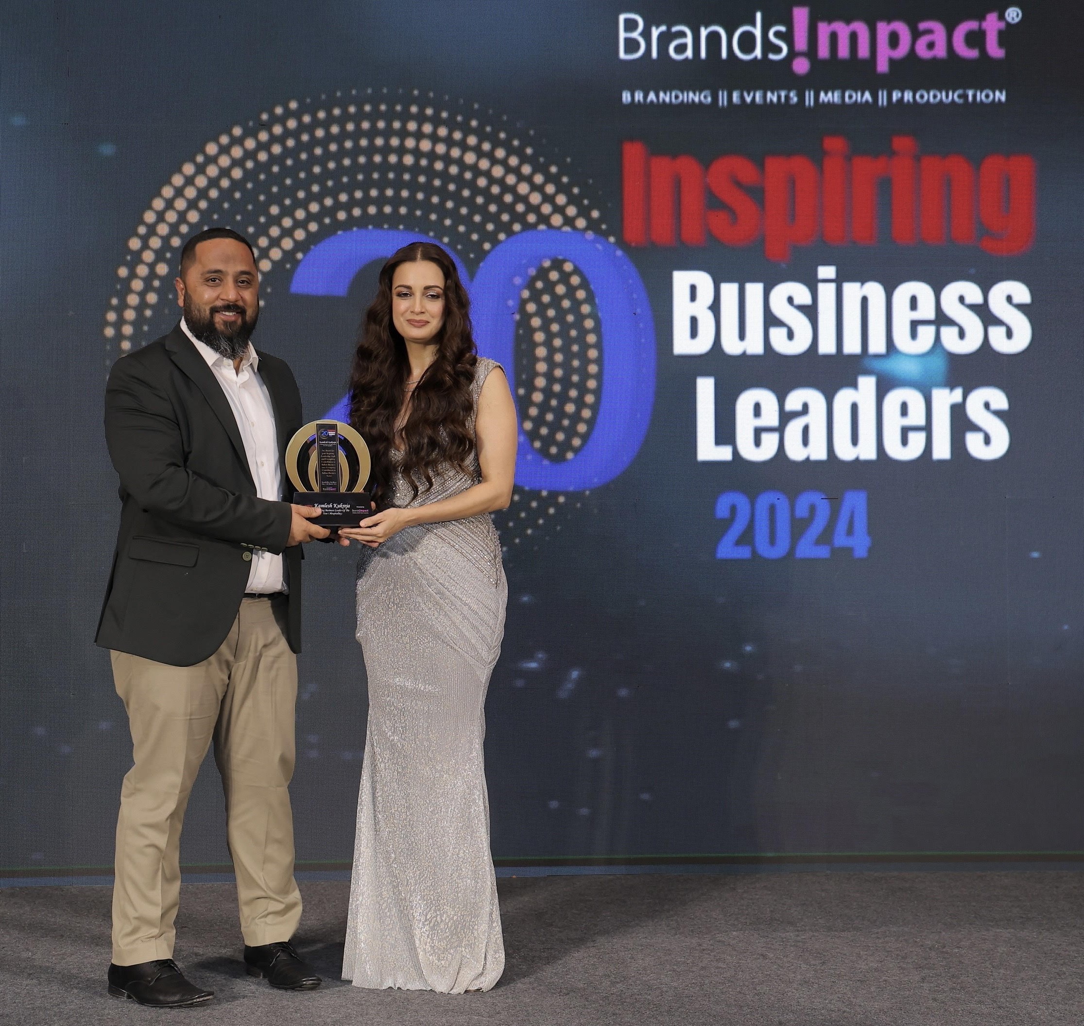 Kamlesh Kukreja Honored as Inspiring Business Leader of the Year (Hospitality) at Brands Impact 20 Inspiring Business Leaders Awards