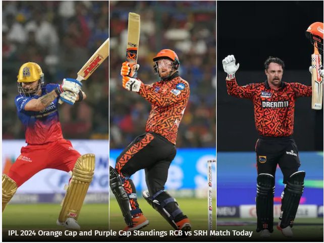 IPL 2024 Orange Cap And Purple Cap Standings After RCB vs SRH Match: Travis Head Breaks into Top 10; Pat Cummins Climbs to 4th