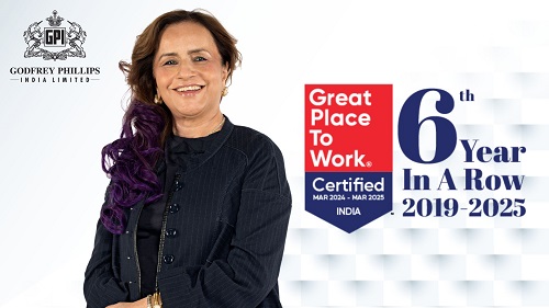 “Godfrey Phillips India Ltd. Honored with Sixth Consecutive Great Place To Work® Recognition”