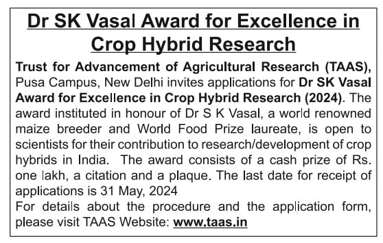 Trust for Advancement of Agricultural Research (TAAS)