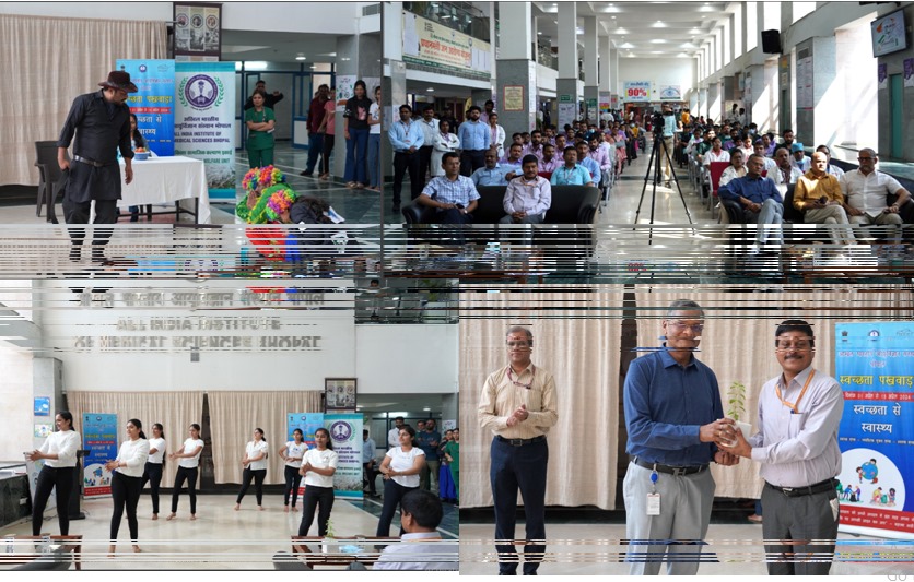 The conclusion of the Cleanliness Fortnight with street plays and awareness sessions at AIIMS.