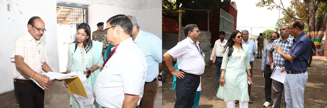 The general observer inspected the strong room, material distribution, and polling booth.