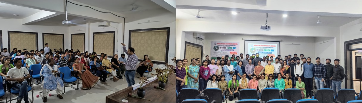 A one-day symposium organized by the Department of Earth Sciences at Barkatullah University on the occasion of Earth Day.
