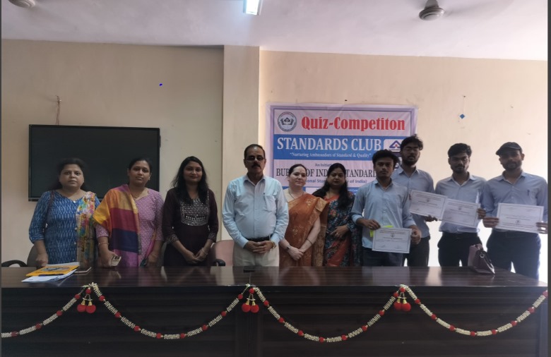 The Indian Standard Bureau organized an industry visit and quiz competition at the UIT Barkatullah University.