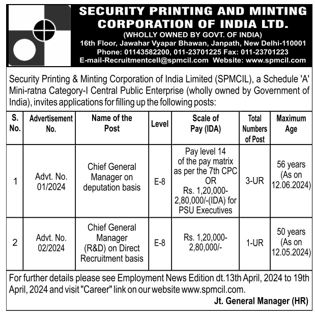 security printing and minting corporation of india Ltd.