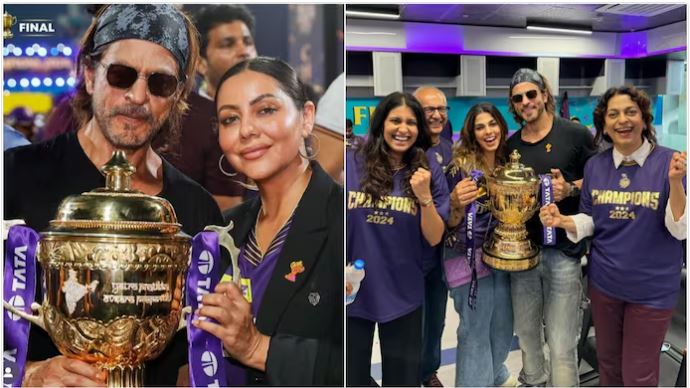 Pics: Shah Rukh Khan’s family portrait with IPL trophy after KKR’s big win