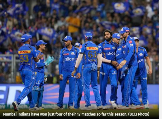 Mumbai Indians First Team to be Eliminated from IPL 2024 Playoff Race After SRH’s LSG Demolition