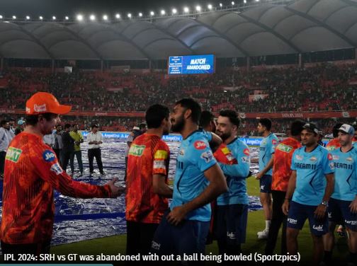 IPL 2024: SRH vs GT Washed Out as Sunrisers Hyderabad Qualify for Playoffs