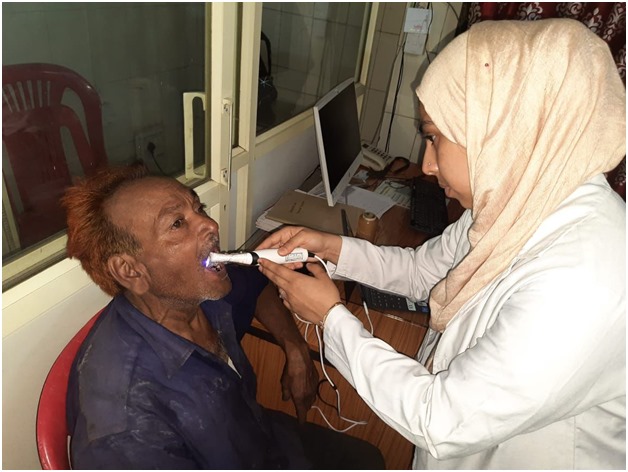 At the ongoing oral cancer screening camp at Jayaprakash Hospital, more than 1800 people have been screened so far.