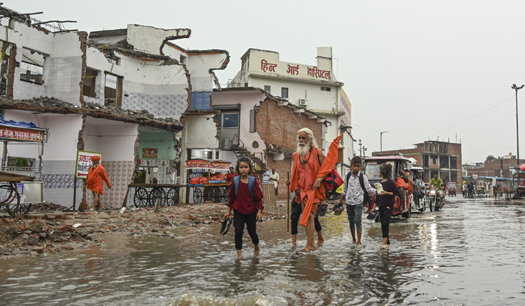 Ayodhya Ram Path waterlogging: UP govt suspends 6 officials, undertakes repair works