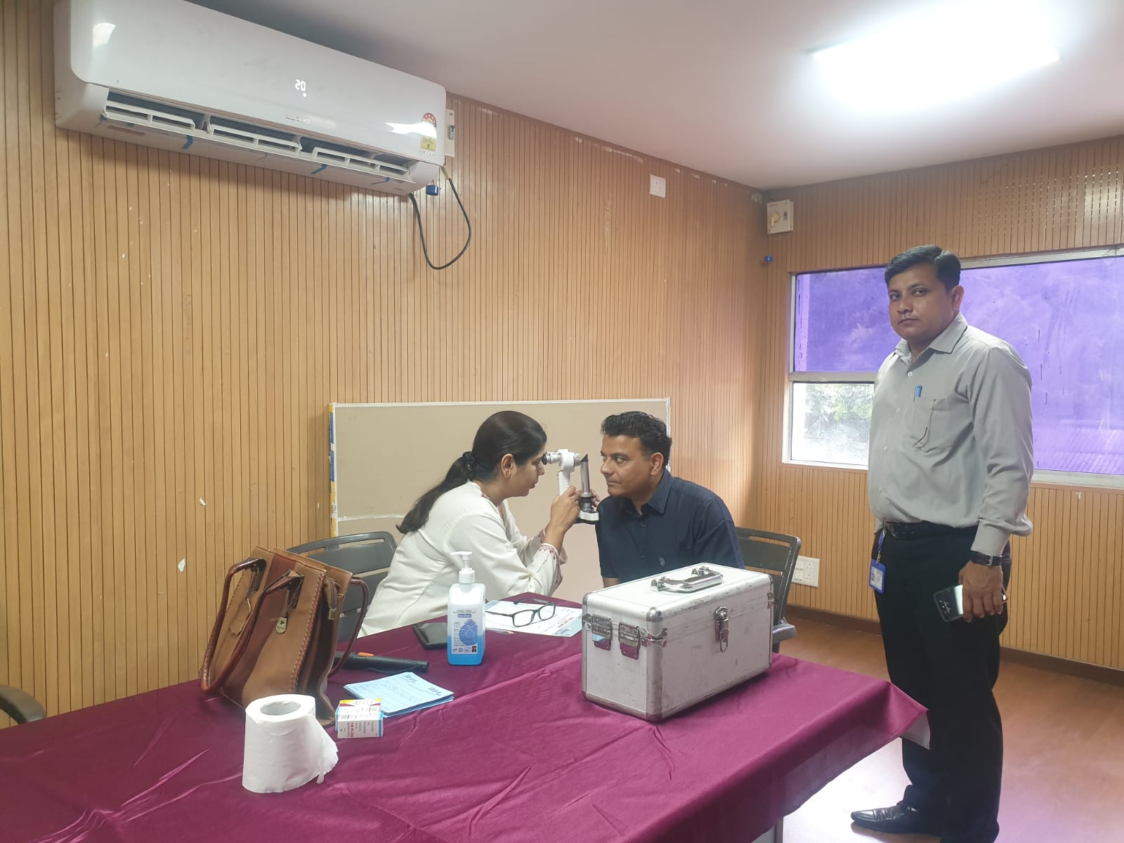 Eye Check-up Camp Organized at Mandi Board Headquarters