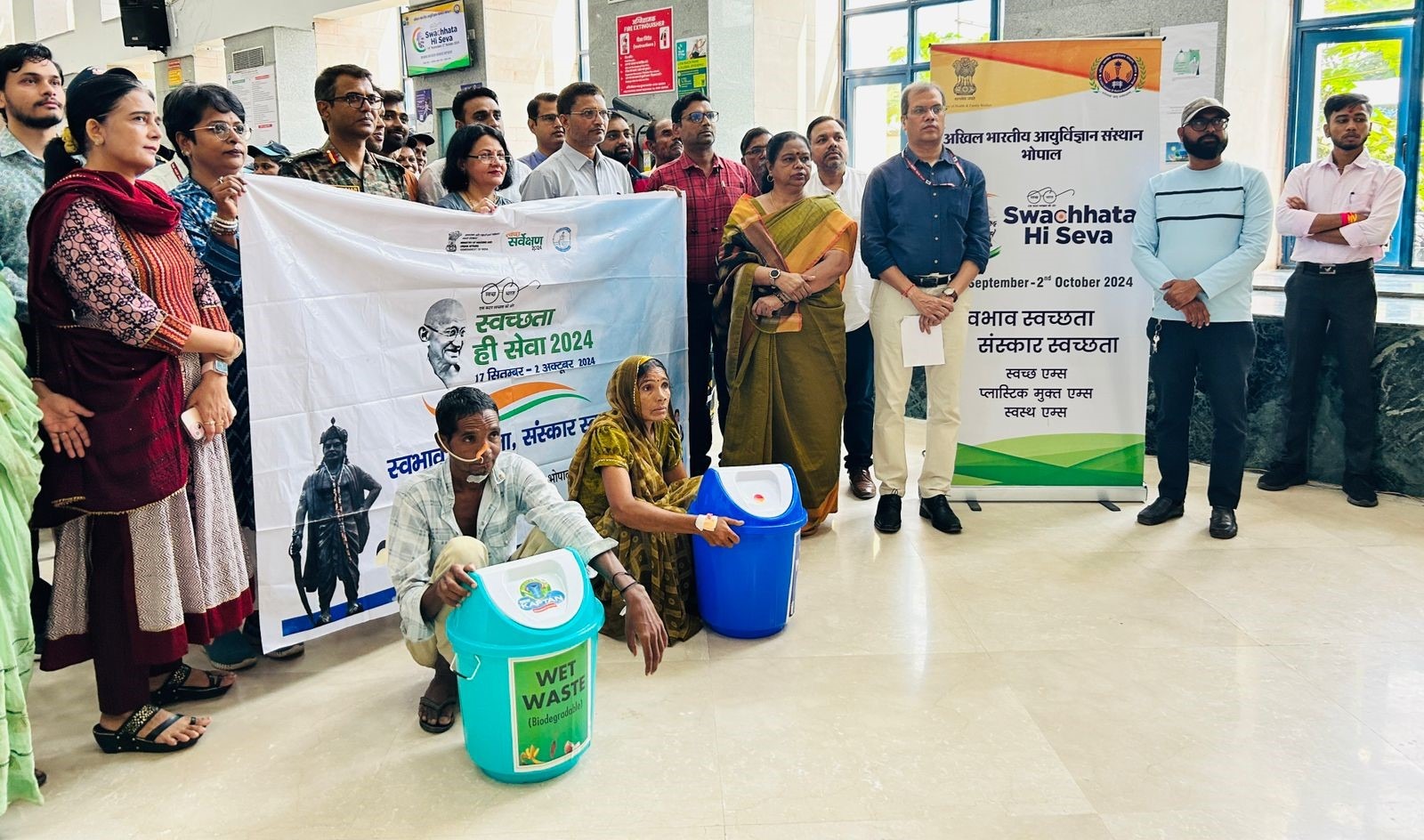 AIIMS Bhopal: Awareness and Kit Distribution in the “Swachhata Hi Seva” Campaign