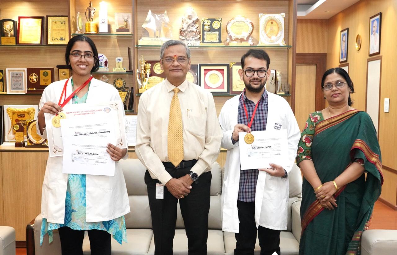 The Department of Anesthesia at AIIMS Bhopal was honored nationally for its outstanding achievements.