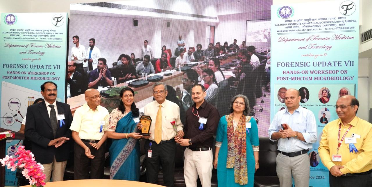 The Forensic Update VII and Workshop on Post-Mortem Microbiology concluded at AIIMS Bhopal.