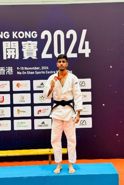 Saurabh Motasra from SAI CRC Bhopal won a bronze medal in the -73 kg category at the Hong Kong Asian Open 2024.