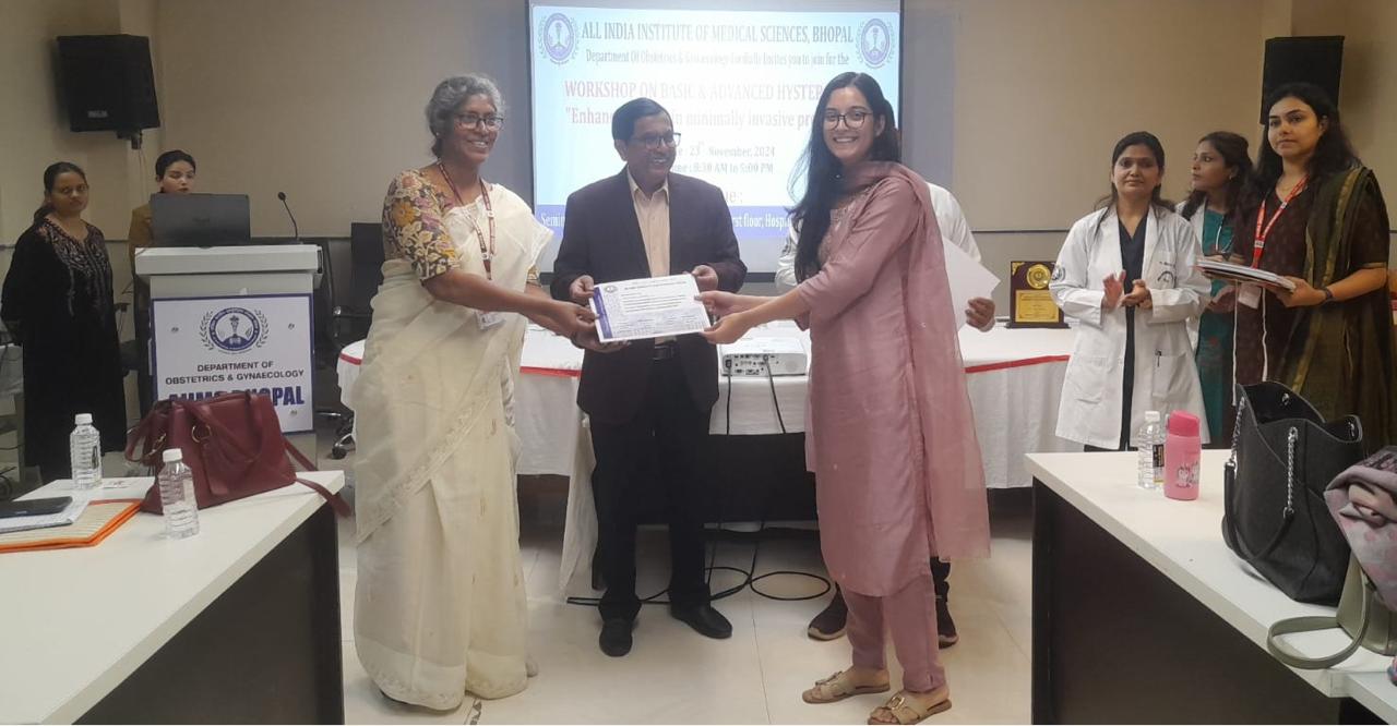 Hysteroscopy Workshop on Minimally Invasive Surgery Organized at AIIMS Bhopal