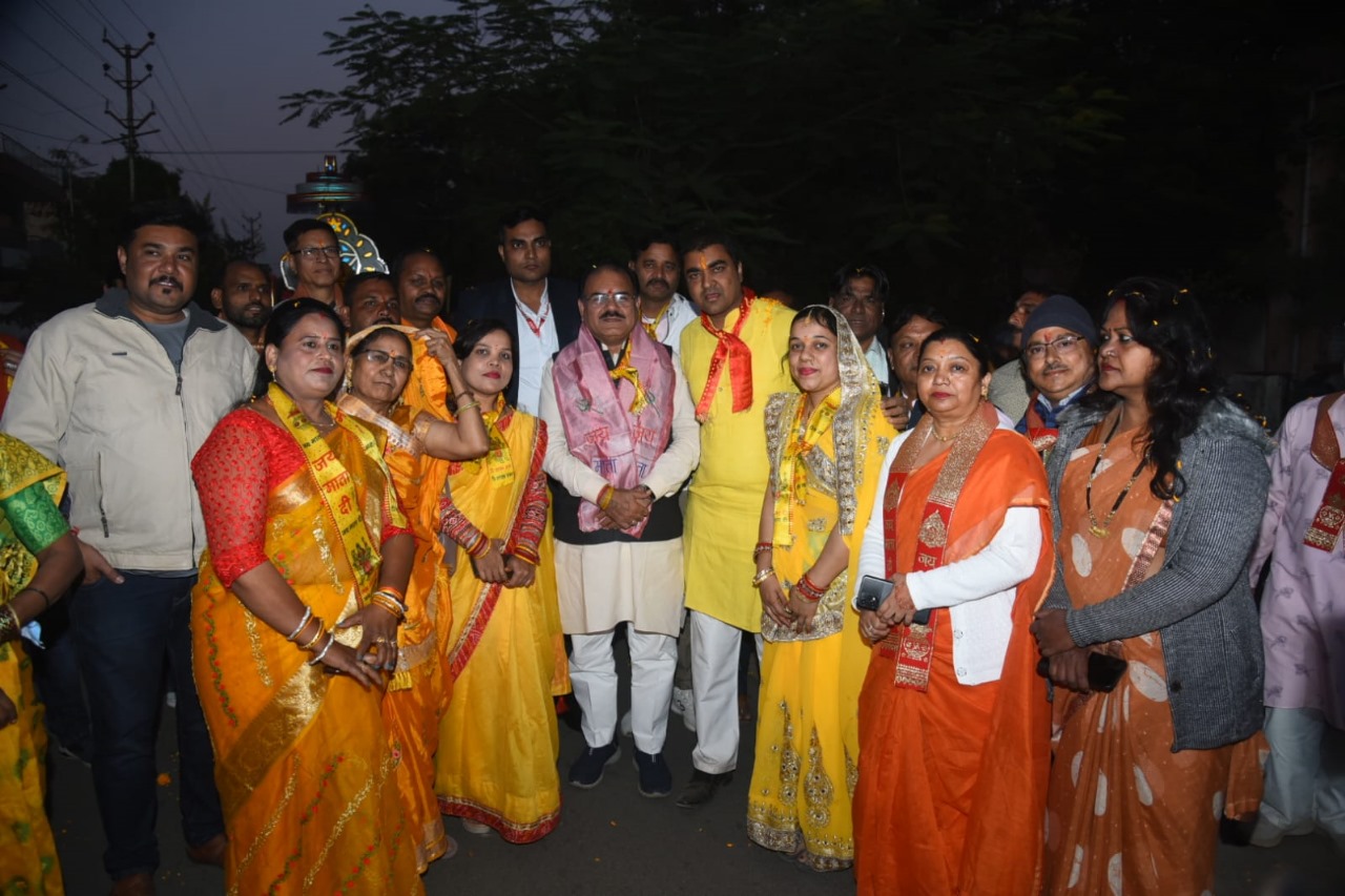 Maa Chamunda Pran Pratishtha Yatra: A Sea of Devotees Joins MLA Sabanani