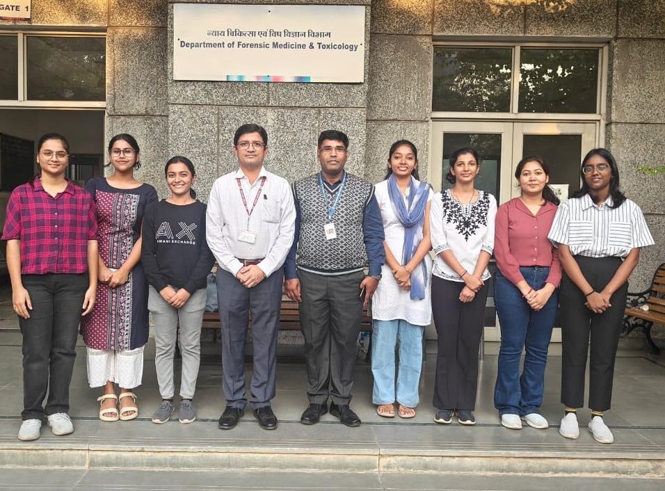 Educational Visit of National Forensic Sciences University Students at AIIMS Bhopal