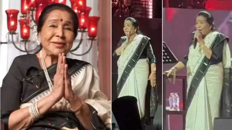 Singer Asha Bhosle Performs ‘Tauba Tauba’ in Dubai