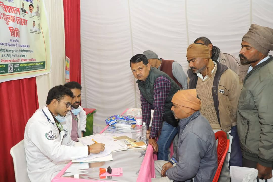 AIIMS Gwalior Camp: 13,000 Patients Avail Healthcare Services on Day One