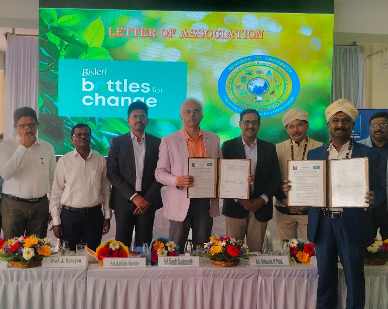 “Bisleri’s ‘Bottles for Change’ Debuts at Kuvempu University”