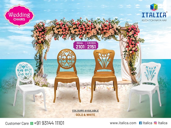 ITALICA Launches Regal & Crown: Elegant Wedding Chairs for Celebrations