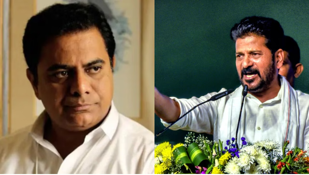 “Drama at Telangana ACB: KTR Clashes with CM Revanth Reddy!”