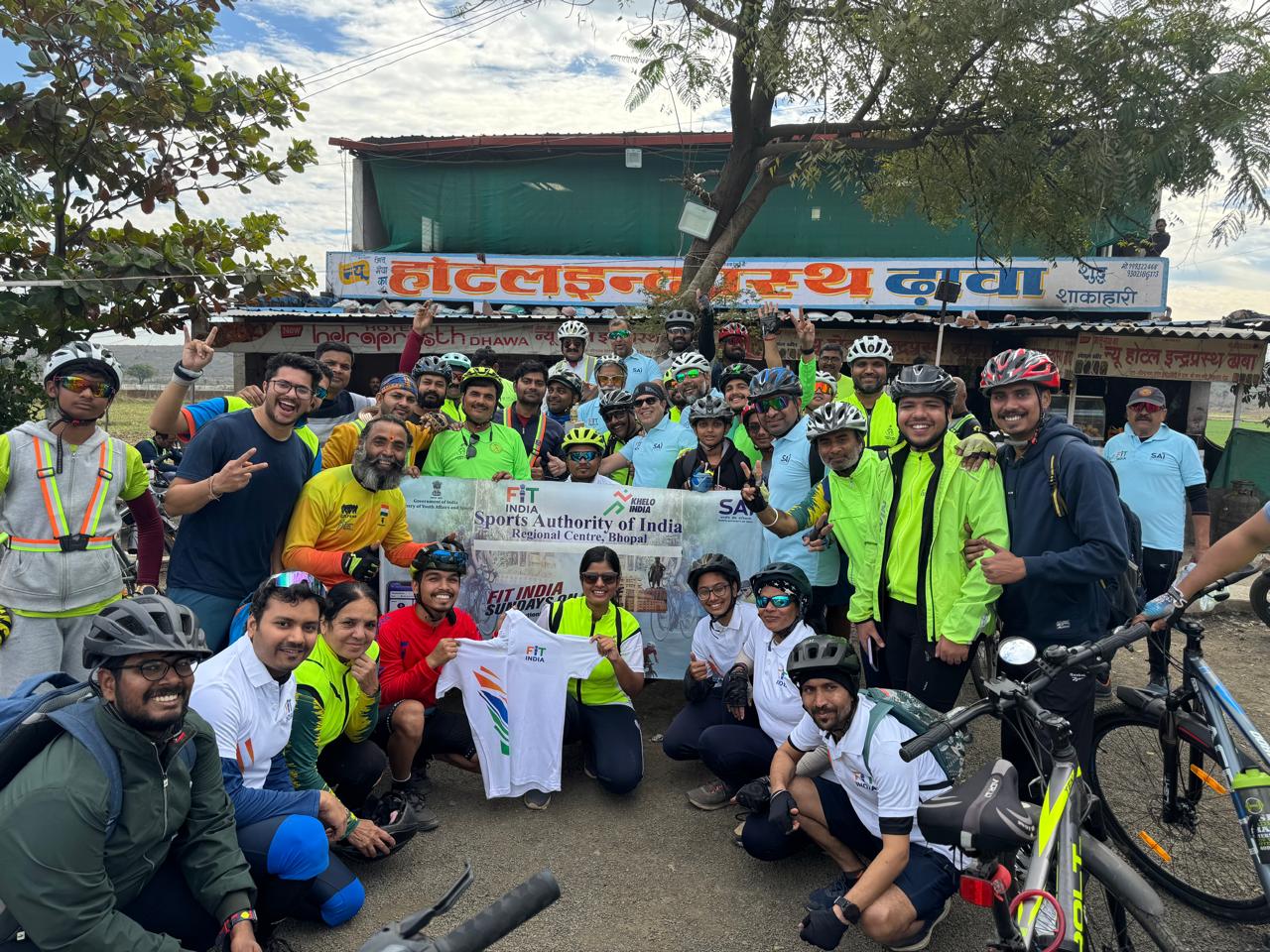 “Fit India Sundays on Cycle Event Held in Madhya Pradesh”