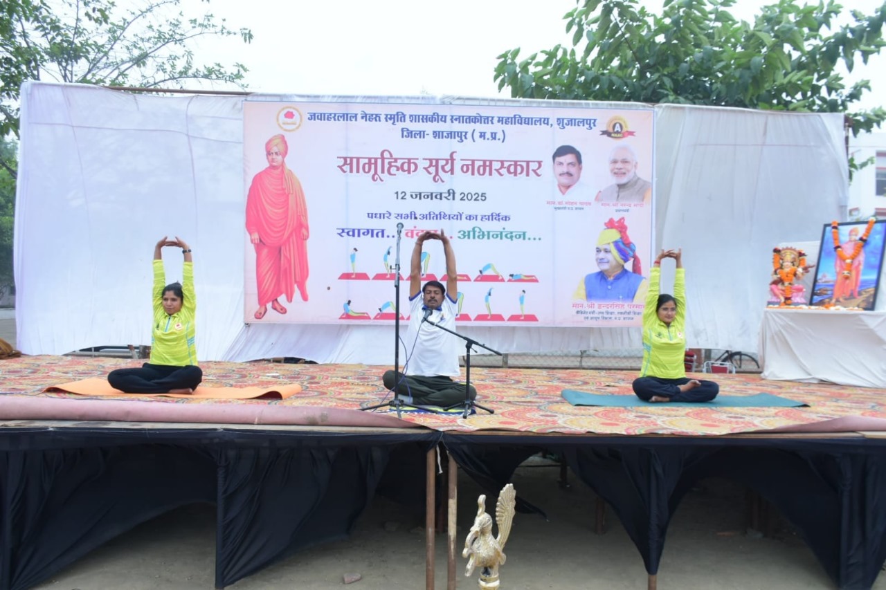 “National Youth Day: Promoting Healthy Living with Mass Surya Namaskar”