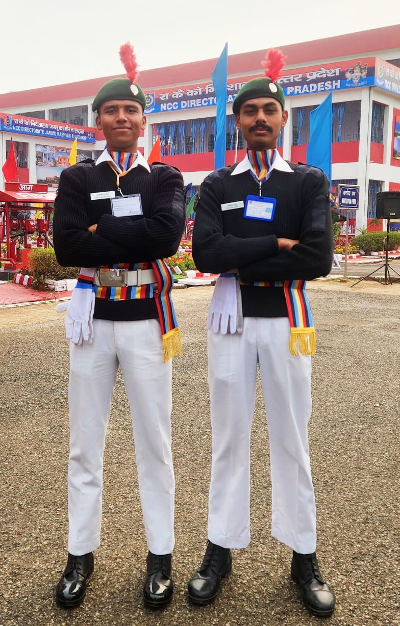 “Two NCC Cadets from Rabindranath Tagore University Participate in Republic Day Parade.”