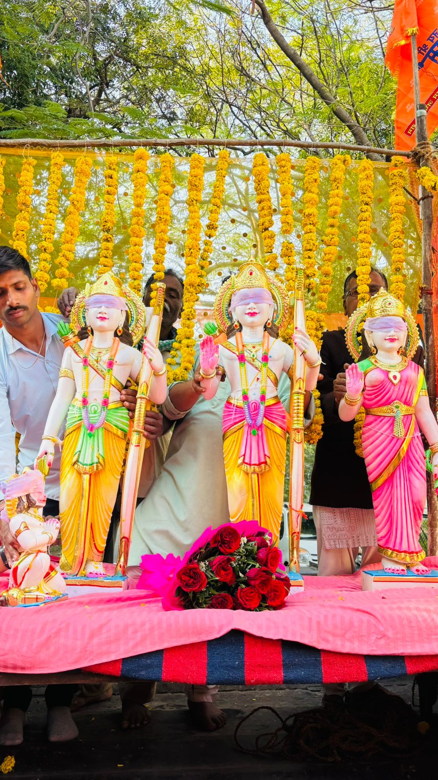 Shri Ram Darbar Pran Pratishtha Festival on Ayodhya Ram Lalla Anniversary at Barkatullah University.