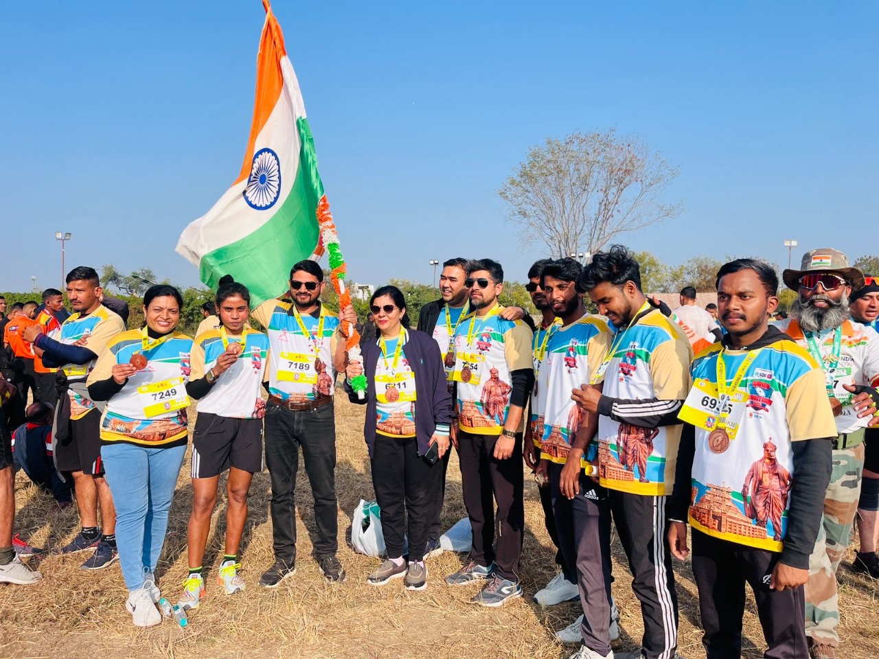 Rabindranath Tagore University and SCOPE University Participate in Army Marathon 2025