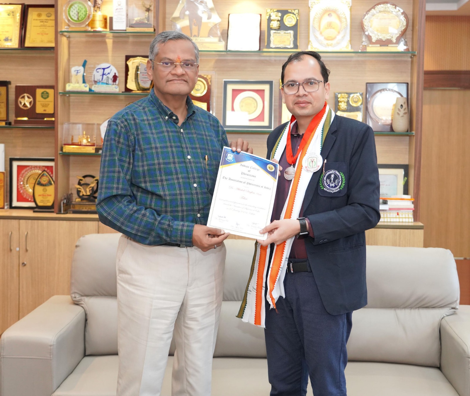 AIIMS Bhopal’s Dr. Abhishek Singhai Honored with FICP Fellowship