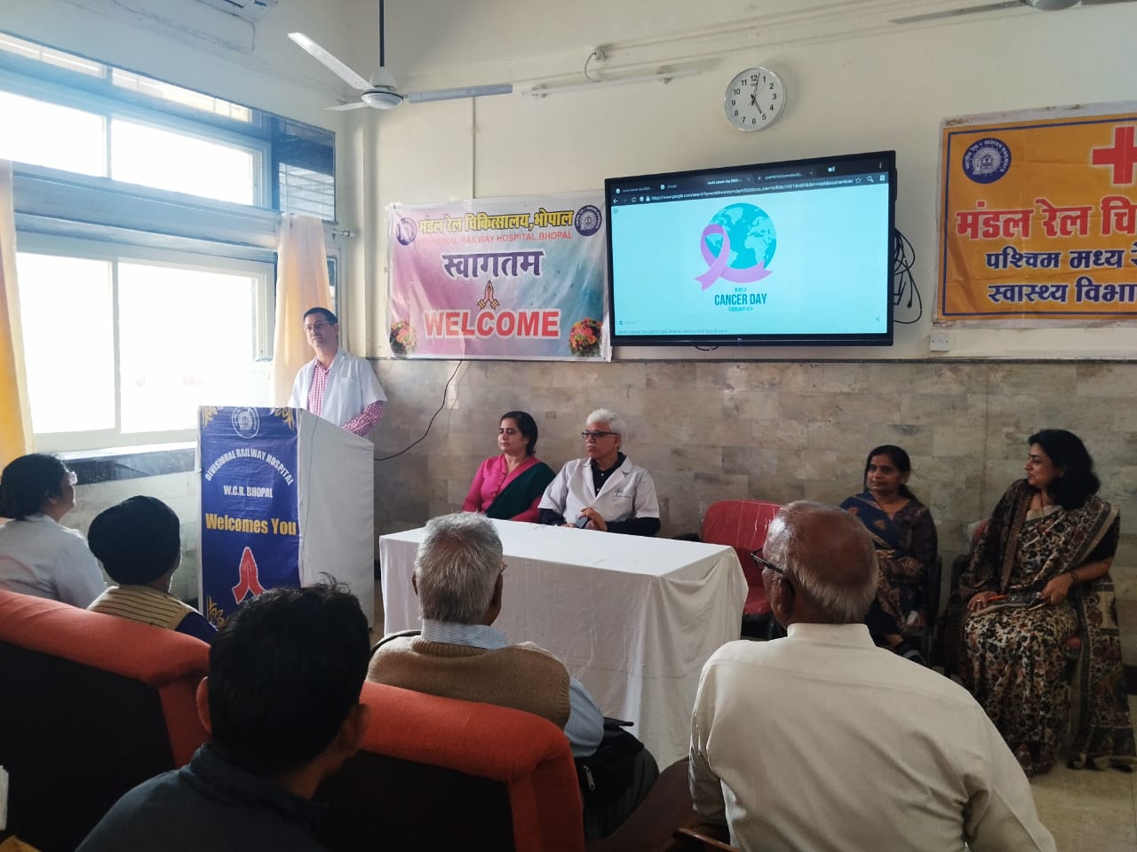 Special Initiative for Cancer Awareness at Bhopal Railway Hospital