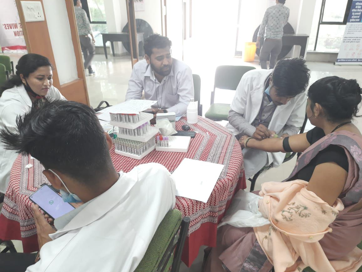 Health Check-up Camp Organized for Local Residents at IAS Guest House