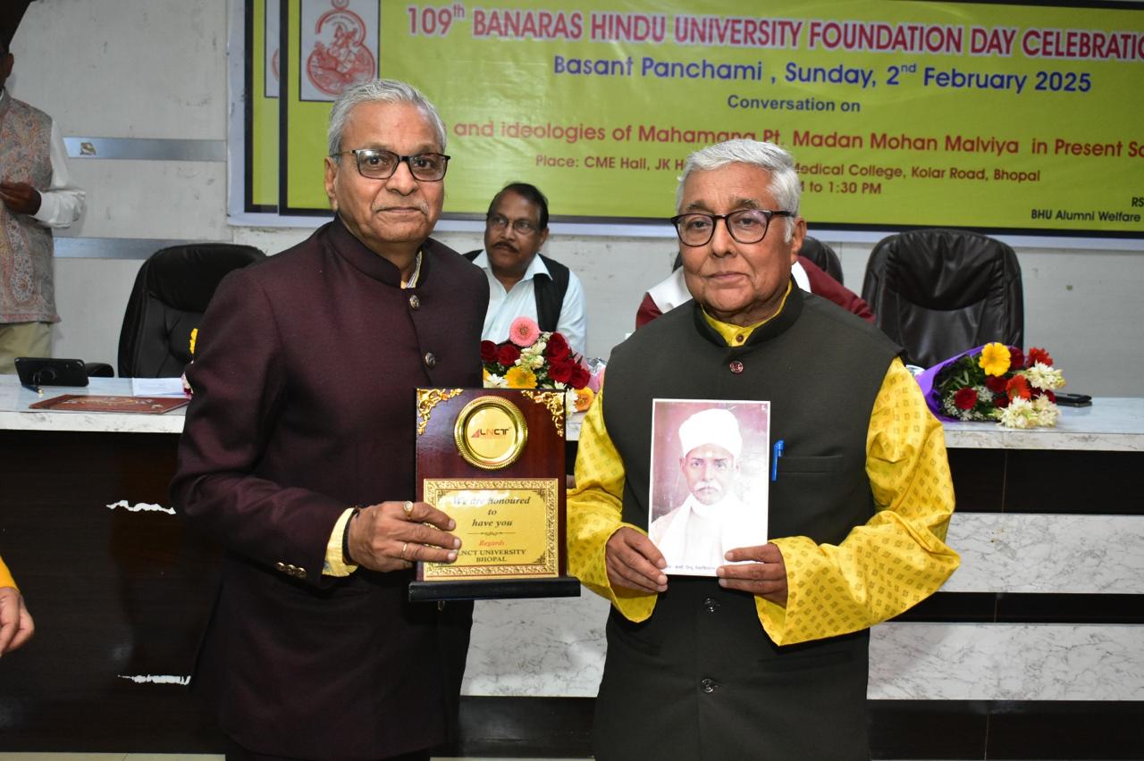 Lecture on Life of Madan Mohan Malaviya Concluded at LNCT Auditorium