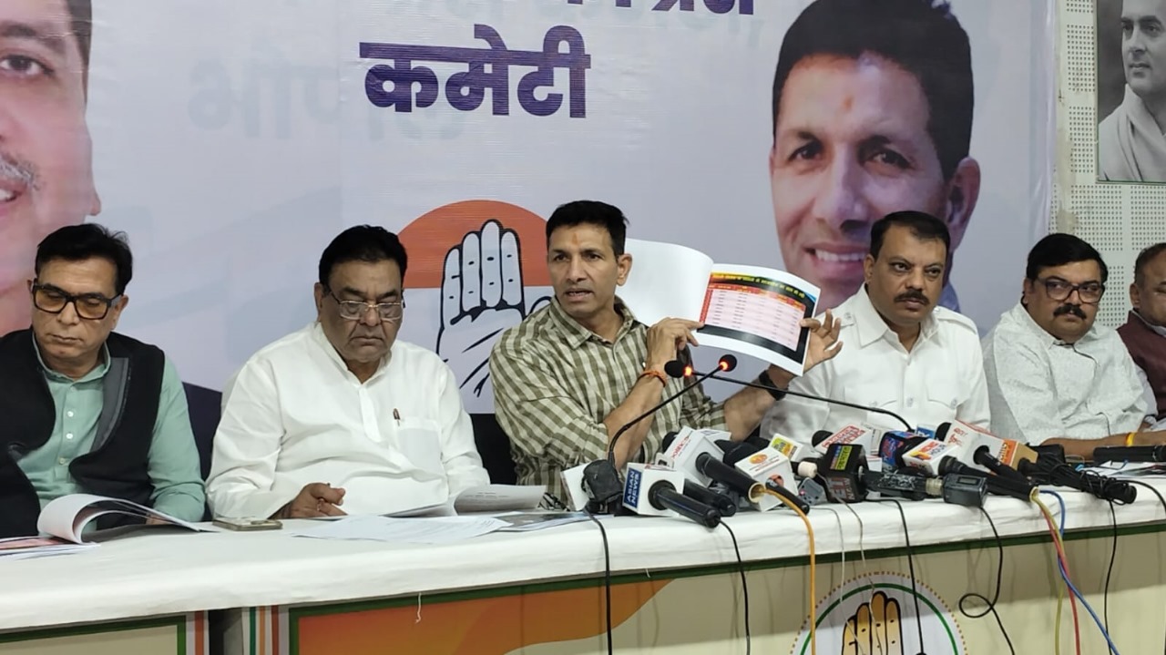 Joint Press Conference of MP Congress President Jeetu Patwari and Leader of Opposition Umang Singhar