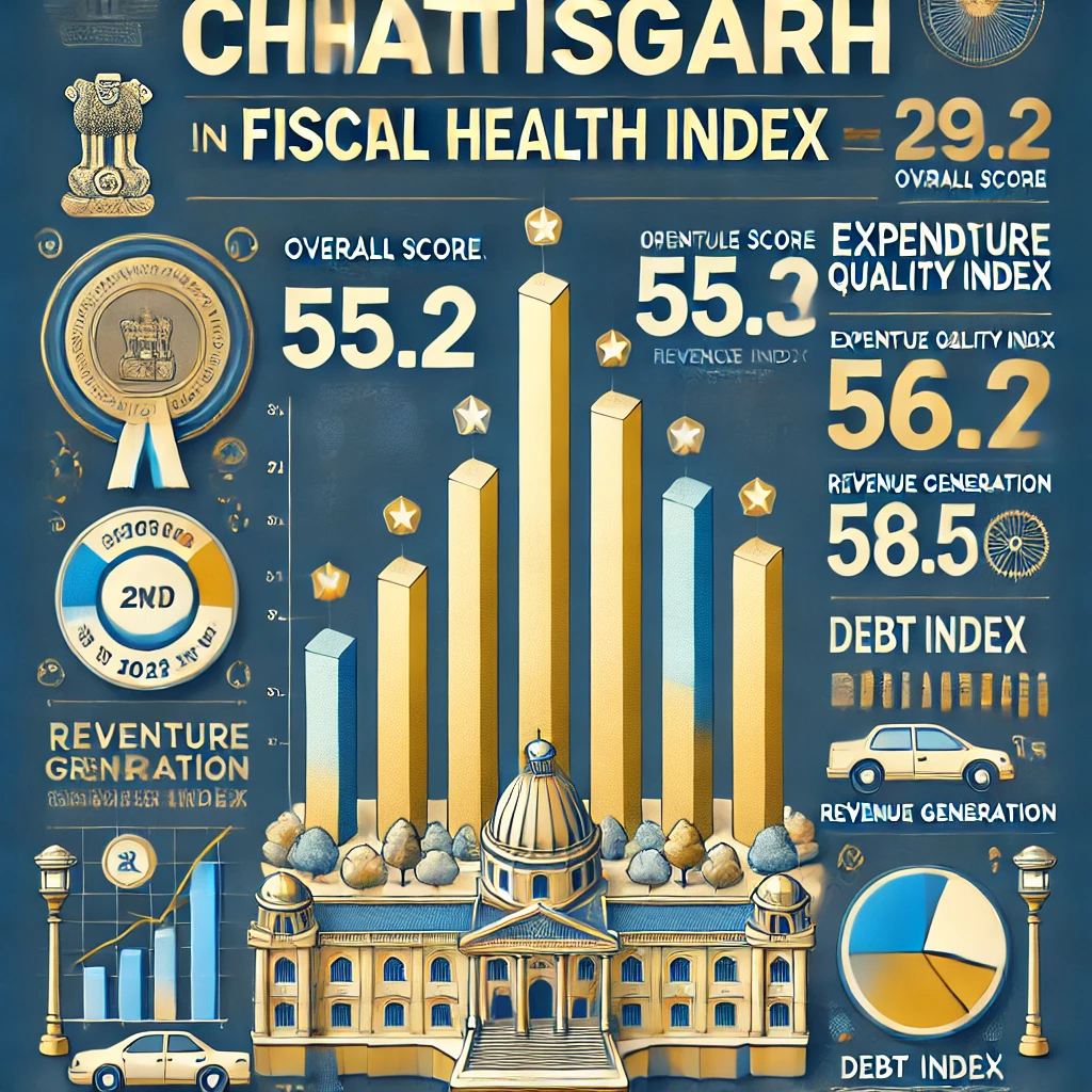 Chhattisgarh Ranks Second in NITI Aayog’s Fiscal Health Index