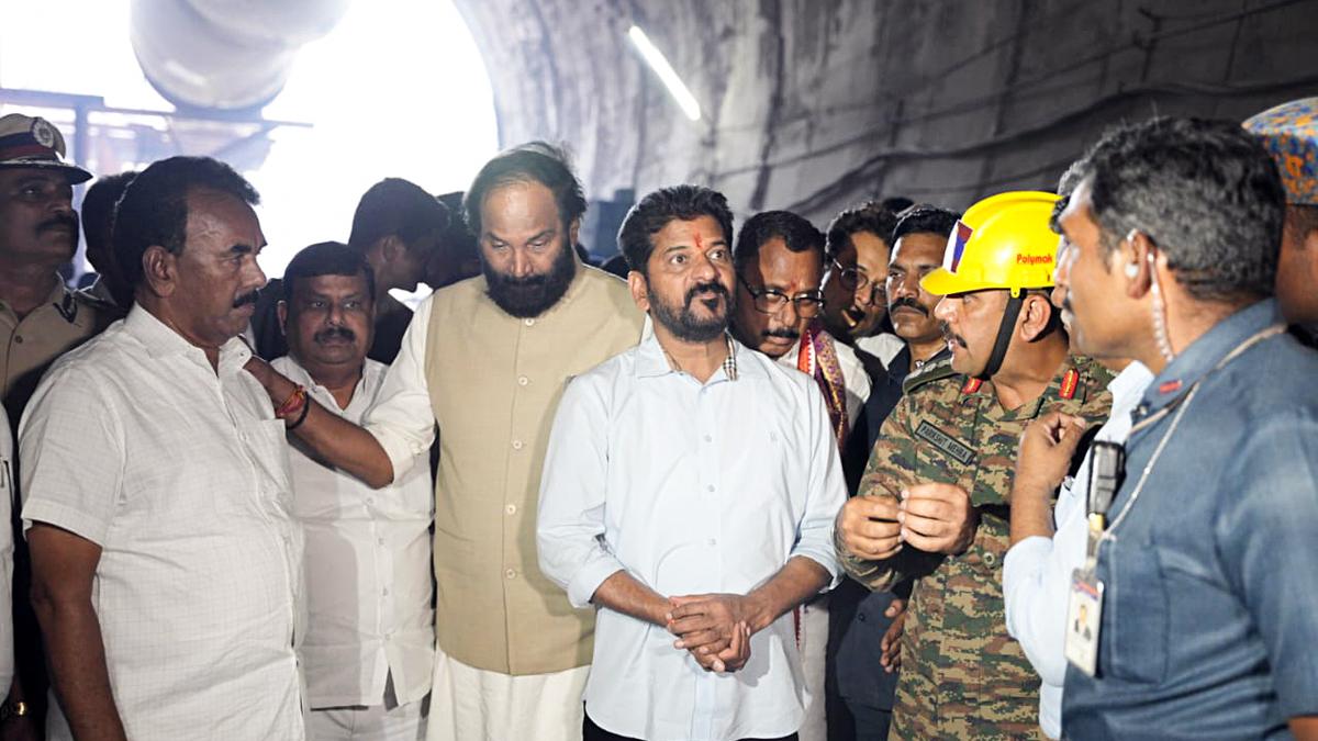 Telangana Tunnel Collapse: Search for 8 Missing Continues on Day 10