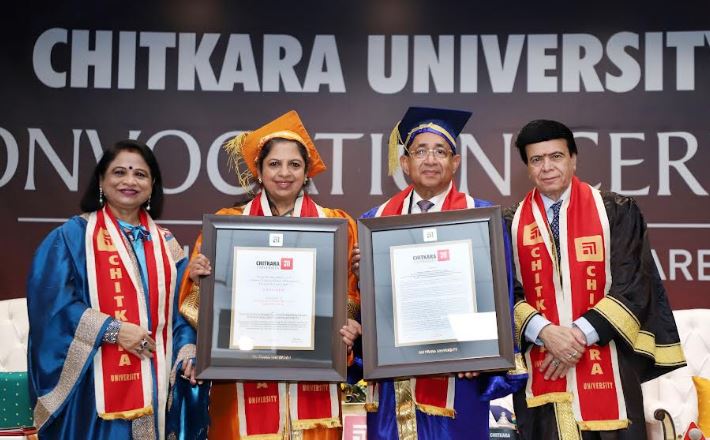 Joy Alukkas Receives Honorary Doctorate from Chitkara University 2025