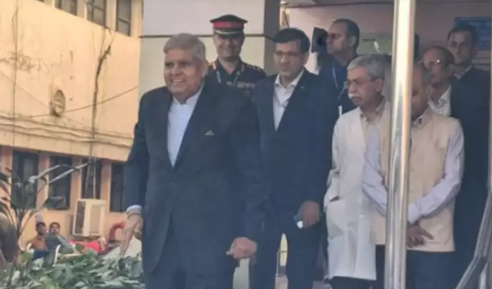 Vice President Jagdeep Dhankhar Leaves AIIMS After Three-Day Stay