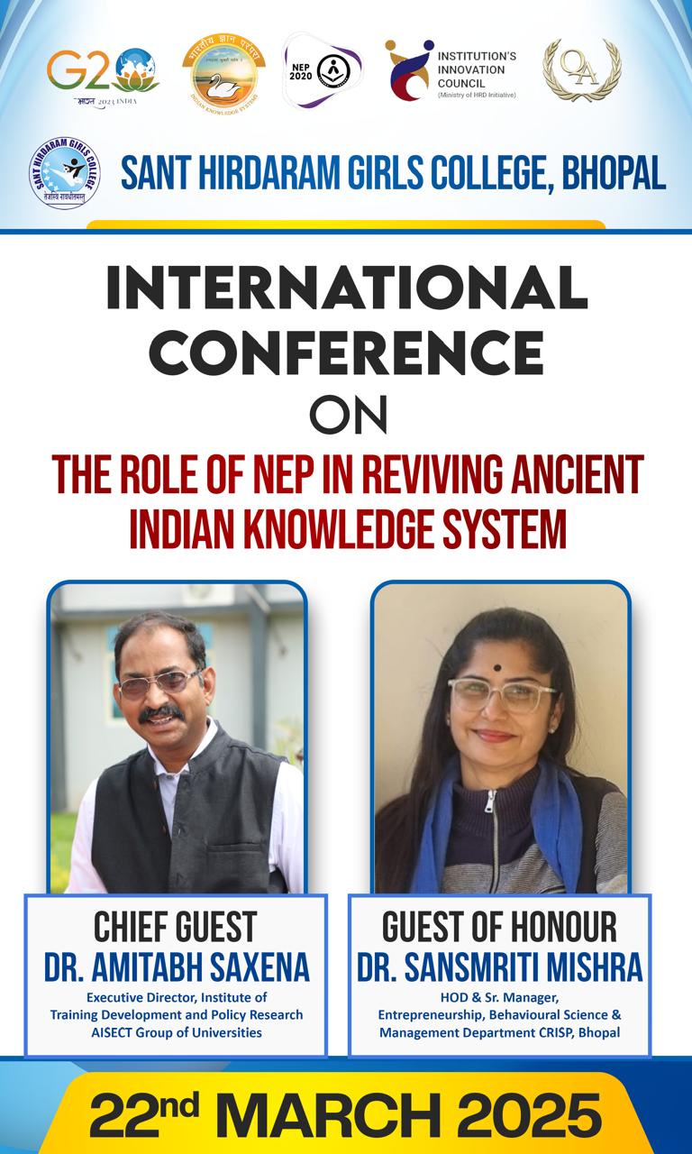 International Conference on NEP at Sant Hirdaram Girls College