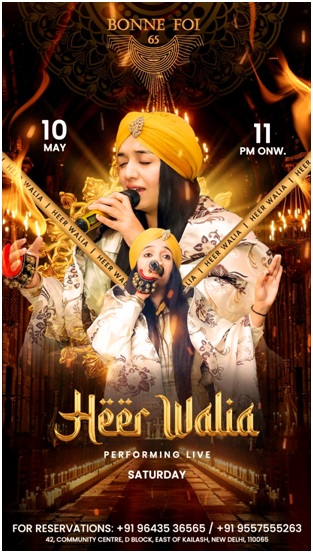 Sufi Star Heer Walia Live at Bonne Foi