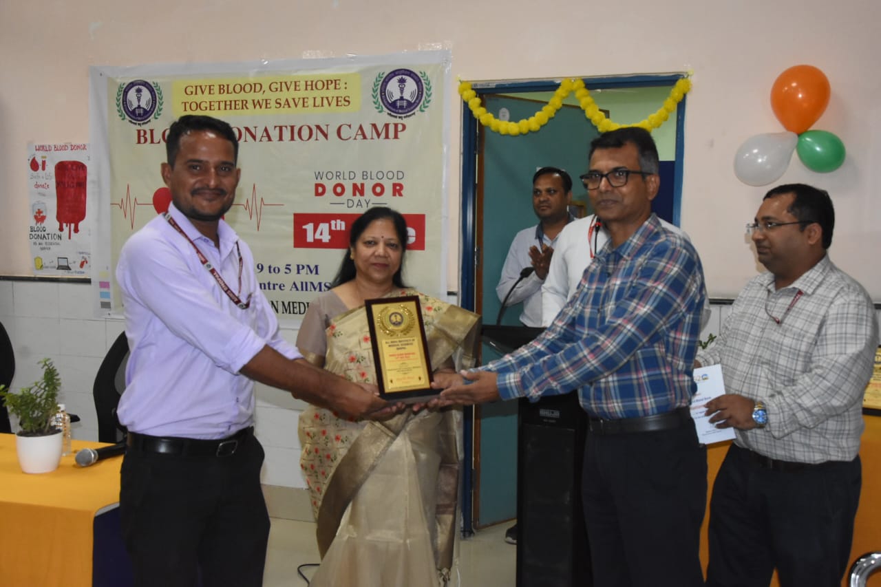 AIIMS Bhopal and ITBP jointly celebrate World Blood Donor Day
