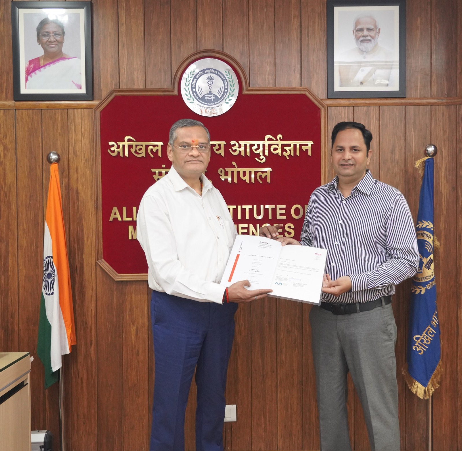 AIIMS Bhopal’s Dr. Pankaj Mishra Honored with Prestigious International Spine Fellowships