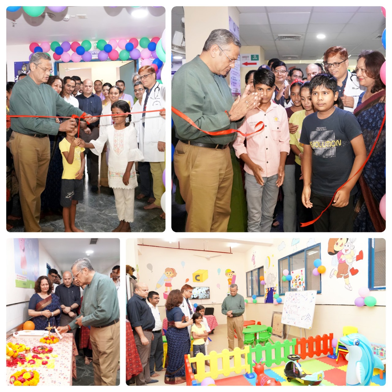Inauguration of Clinic and Playroom at AIIMS Bhopal after Completion of Treatment