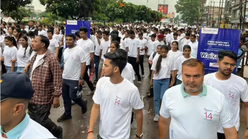 Health Enthusiasts Turn Out in Thousands for Raipur Walkathon 2025