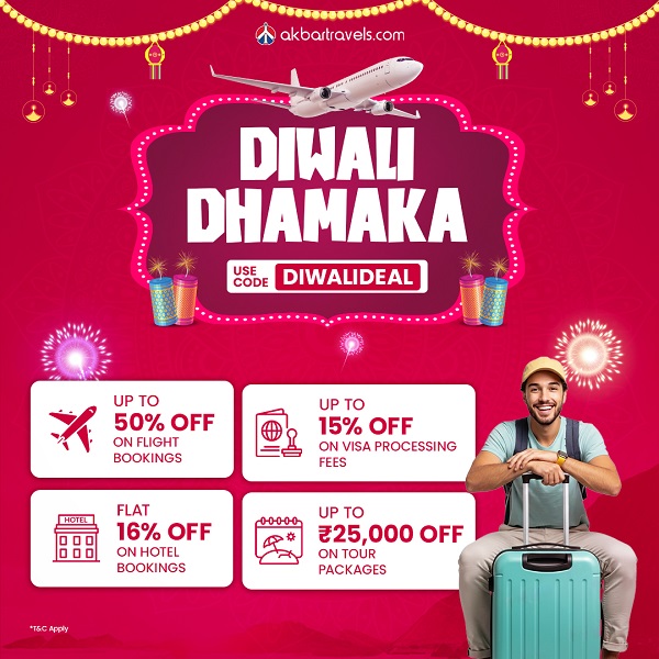 Akbar Travels Unveils Diwali Dhamaka Deals 2025
