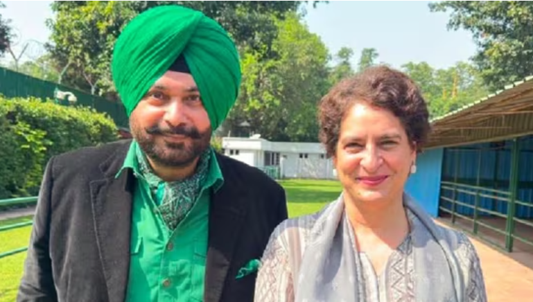 Sidhu Meets Priyanka Gandhi, Sparks Comeback Buzz