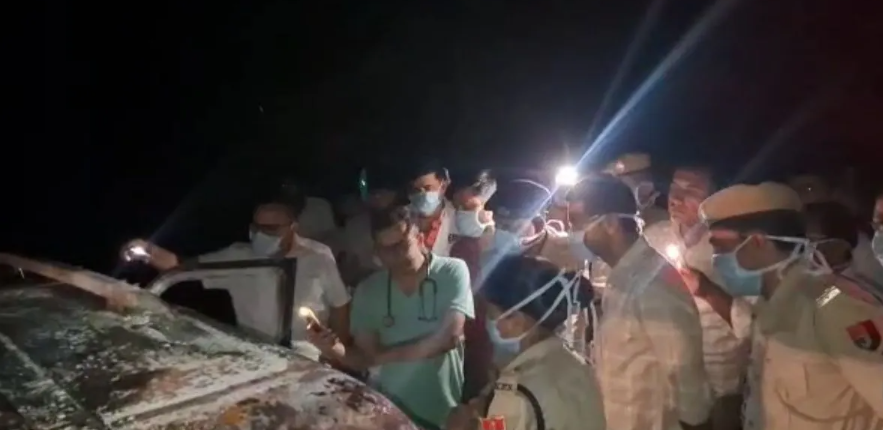 Four Burned Alive in Barmer Crash